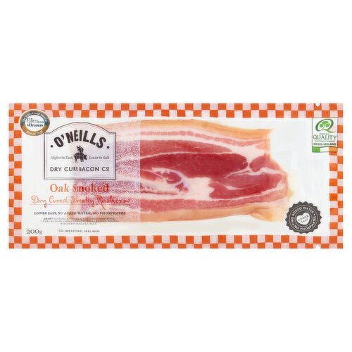 O'Neills Dry Cure Bacon Co Oak Smoked Streaky Rashers (200 g)
