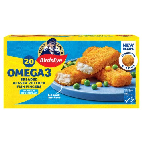 Birds Eye Omega 3 Fish Fingers 20 Pack Bigger Pack (560 g)