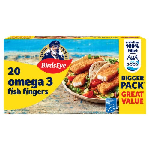 Birds Eye Omega 3 Fish Fingers 20 Pack Bigger Pack (560 g)