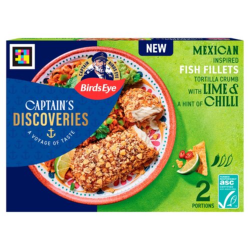 Birds Eye Captain's Discoveries Mexican Lime & Chilli Fish Fillets (220 g)