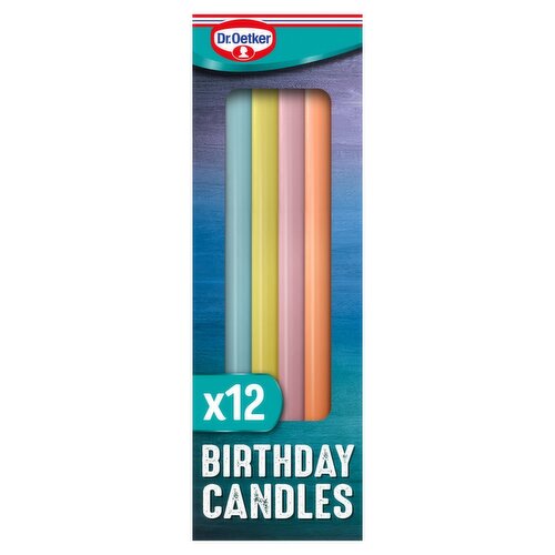 Dr.Oetker Pastel Birthday Candles 12 Pack (1 Piece)