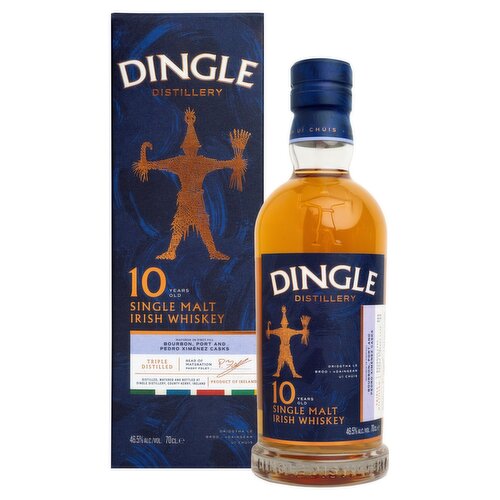 Dingle Distillery 10 Year Old Single Malt Irish Whiskey (70 cl)