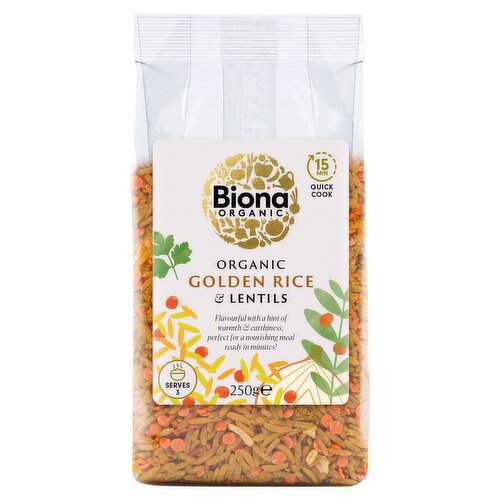 Biona Organic Golden Rice & Lentils (250 g)