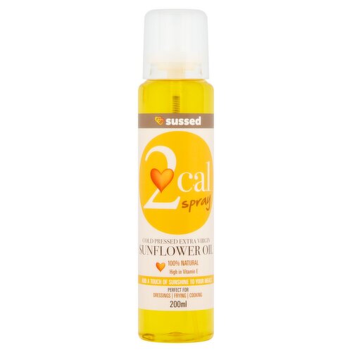Sussed Extra Virgin Sunflower Oil 2cal Spray (200 ml)