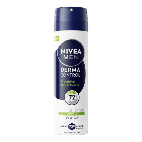 Nivea Men Derma Control Sensitive 72H Anti-Perspirant Spray (150 ml)