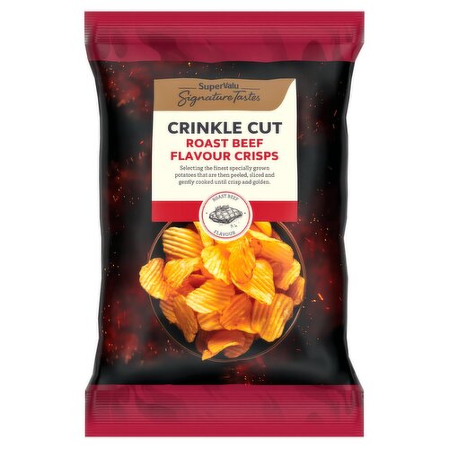 SuperValu Signature Tastes Crinkle Cut Roast Beef Crisps (125 g)