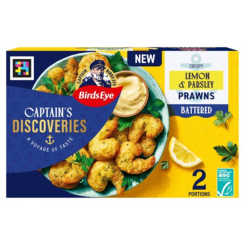 Birds Eye Captain''s Discoveries Lemon & Parsley Battered Prawns (250 g)