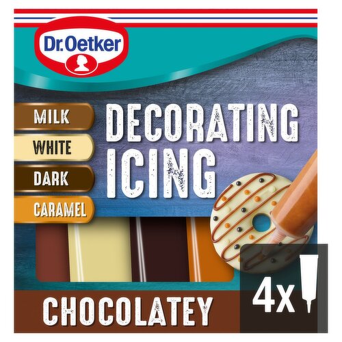 Dr.Oetker Chocolatey Decorating Icing 4 Pack (19 g)