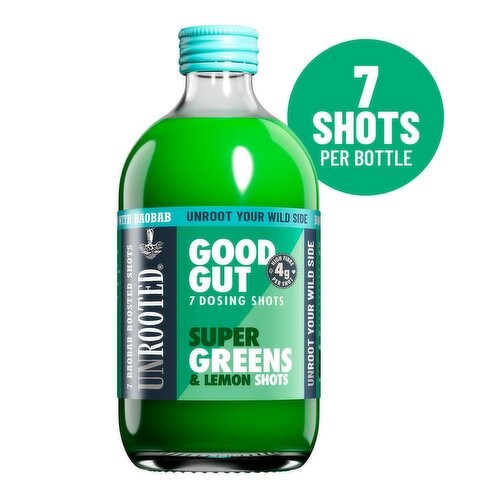 Unrooted Super Greens & Lemon Shots 7 Dose Bottle (420 ml)