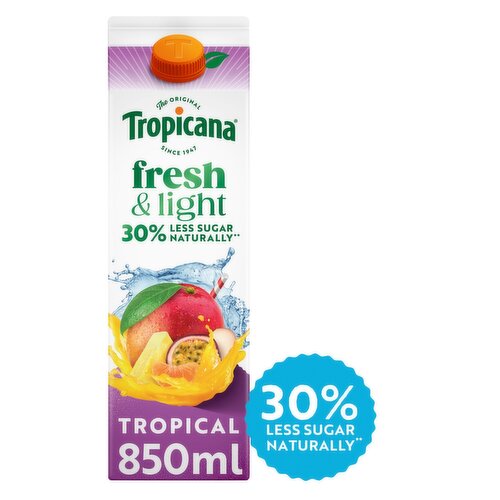 Tropicana Fresh & Light Tropical Juice (850 ml)