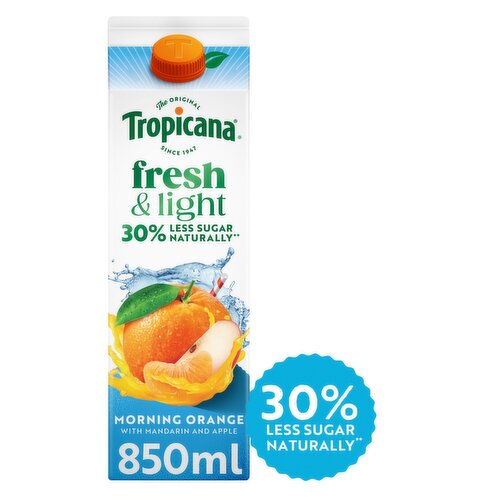 Tropicana Fresh & Light Morning Orange Juice (850 ml)