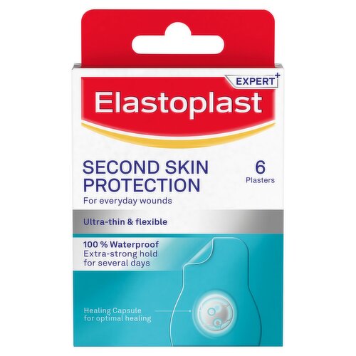 Elastoplast Second Skin Protection Waterproof Plasters (6 Piece)