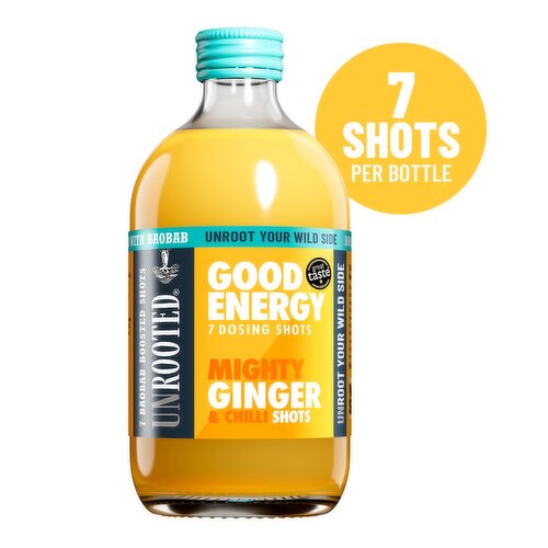 Unrooted Mighty Ginger & Chilli Shots 7 Dose Bottle (420 ml)