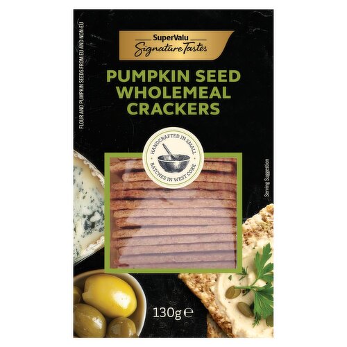 SuperValu Signature Tastes Irish Pumpkin Seed Wholemeal Crackers (130 g)