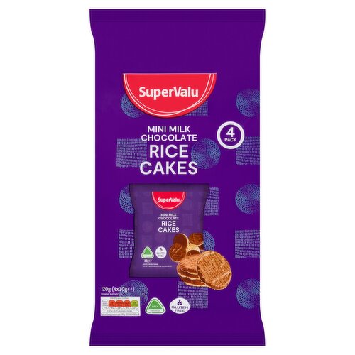 SuperValu Mini Milk Chocolate Rice Cakes 4 Pack (30 g)