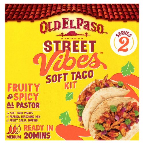 Old El Paso Street Vibes Soft Taco Kit Fruity & Spicy Al Pastor (257 g)