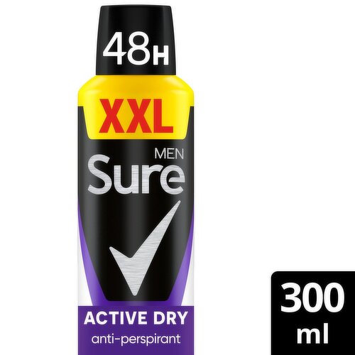 Sure Men Active Dry 48H Antiperspirant XXL (300 ml)