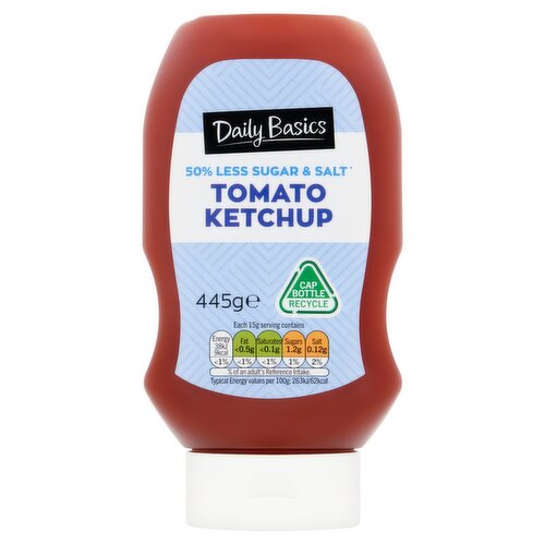Daily Basics Reduced Sugar & Salt Tomato Ketchup (445 g)