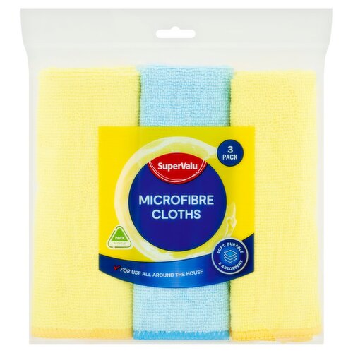 SuperValu Microfibre Cloths (3 Piece)