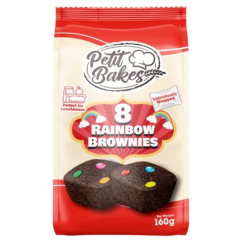 Petit Bakes Rainbow Brownies 8 Pack (20 g)