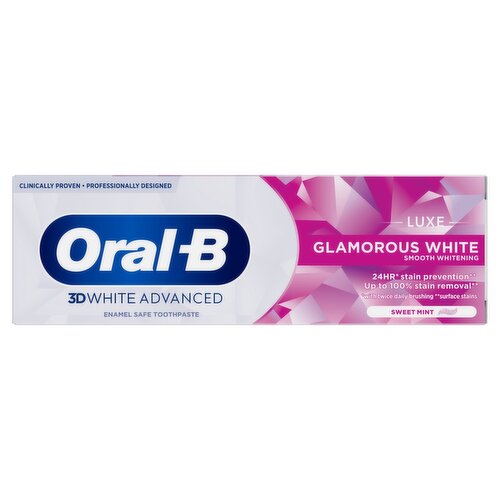 Oral-B 3D White Advanced Luxe Sweet Mint Toothpaste (75 ml)