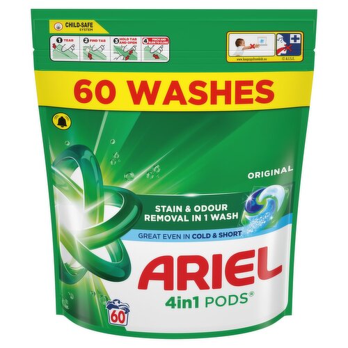 Ariel Original 4In1 Laundry Pods 60 Wash (1.17 kg)