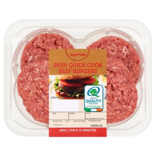 SuperValu Quick Cook Beef Burger (400 g)