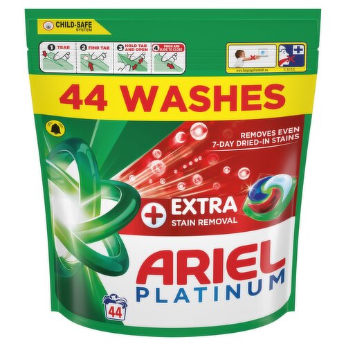 Ariel Platinum Extra Stain Removal Laundry Pods 44 Washes (1.12 kg)