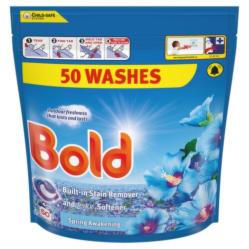 Bold Spring Awakening Laundry Pods 50 Washes (1.1 kg)