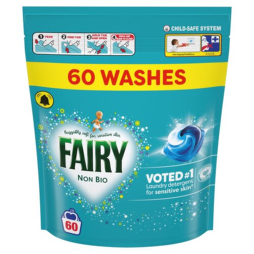 Fairy Non Bio Laundry Pods 60 Washes (1.368 kg)