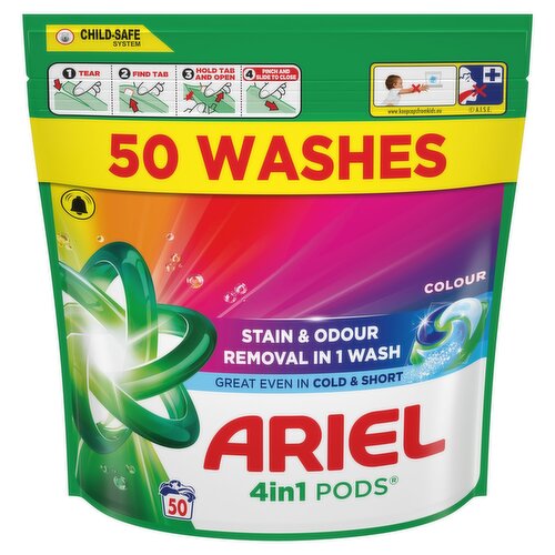 Ariel 4in1 Colour Laundry Pods 50 Washes (937 g)