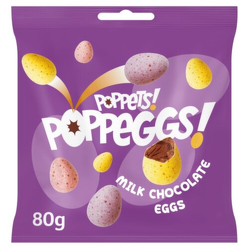 Poppets Poppeggs Milk Chocolate Eggs (80 g)