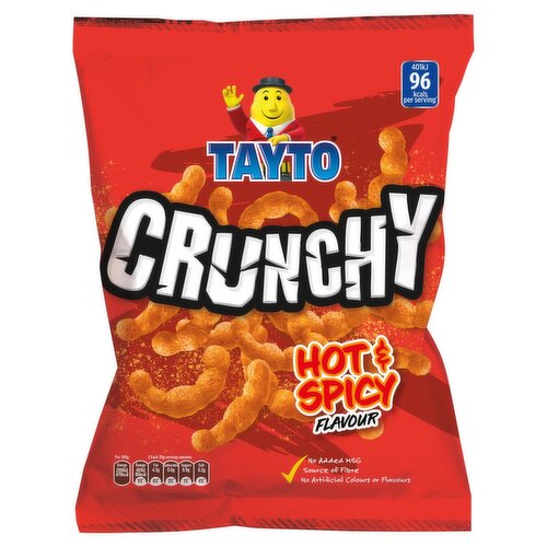 Tayto Crunchy Hot & Spicy Snacks (130 g)