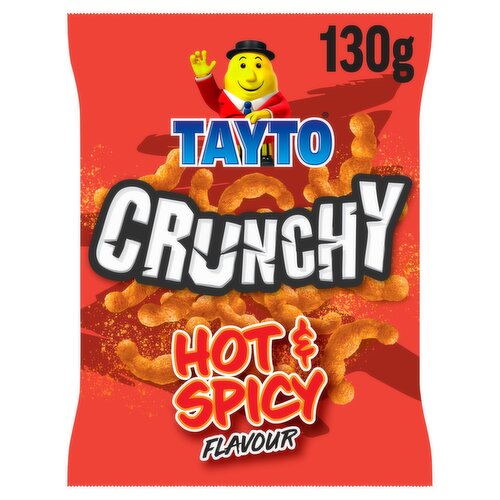 Tayto Crunchy Hot & Spicy Snacks (130 g)