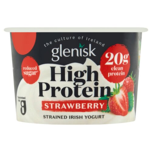 Glenisk Strawberry High Protein Strained Irish Yogurt (215 g)