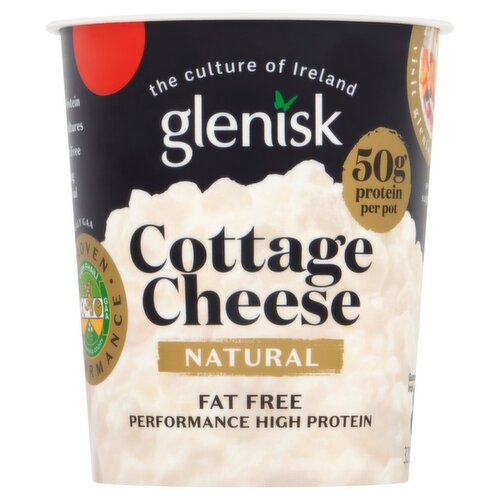 Glenisk Natural Fat Free Cottage Cheese High Protein (320 g)