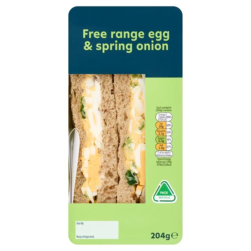 Free Range Egg & Spring Onion Sandwich (204 g)