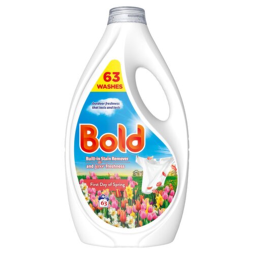 Bold First Day of Spring Liquid Detergent 63 Washes (1.953 L)