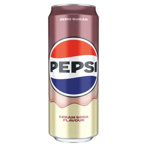 Pepsi Cream Soda Zero Sugar Can (330 ml)