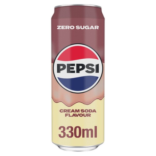 Pepsi Cream Soda Zero Sugar Can (330 ml)