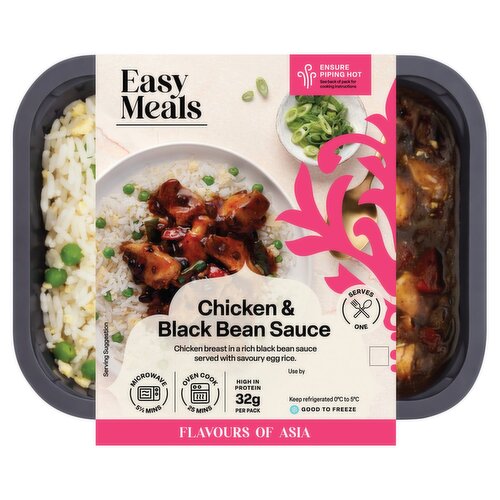 Easy Meals Chicken & Black Bean with Savoury Egg Rice (450 g)