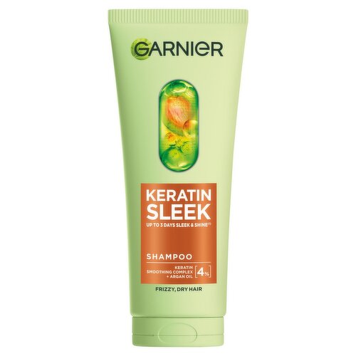 Garnier Keratin Sleek Shampoo (200 ml)