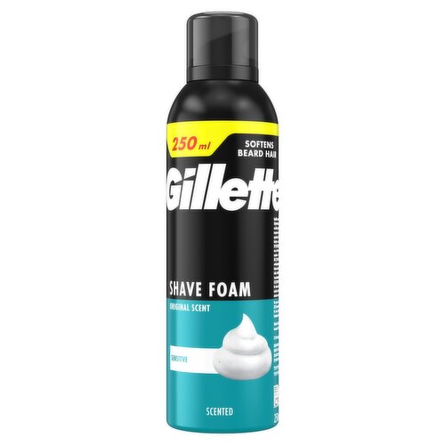 Gillette Original Scent Sensitive Shave Foam (250 ml)