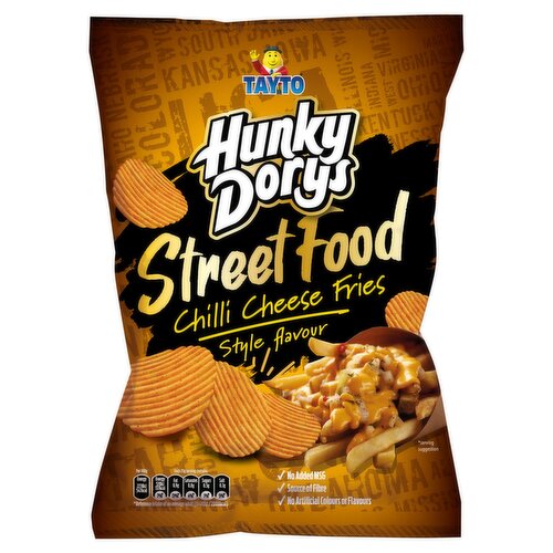 Tayto Hunky Dorys Street Food Chilli Cheese Fries Crisps (130 g)