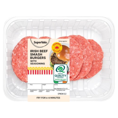 SuperValu Beef Smash Burger Family Pack (510 g)