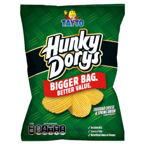 Tayto Hunky Dorys Cheddar Cheese & Spring Onion Crisps (45 g)