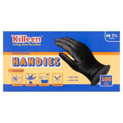 Killeen Handies Gloves Black Medium (100 Piece)