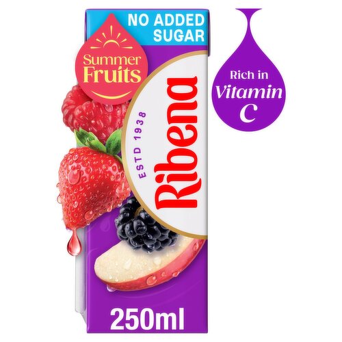 Ribena Summer Fruits Juice Drink No Added Sugar Carton (250 ml)