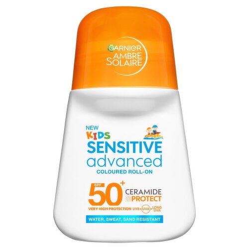 Garnier Ambre Solaire Kids Sensitive Advanced Coloured Roll On SPF 50+ (50 ml)