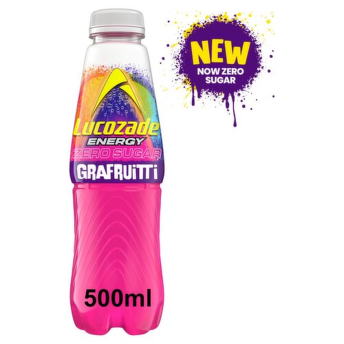 Lucozade Energy Grafruitti Zero Sugar Bottle (500 ml)